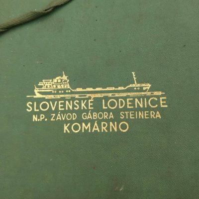 Žemkasės brėžinių knygos viršelis SLOVENSKE LODENICE N.P. ZAVOD GABORA STEINERA KOMARNO