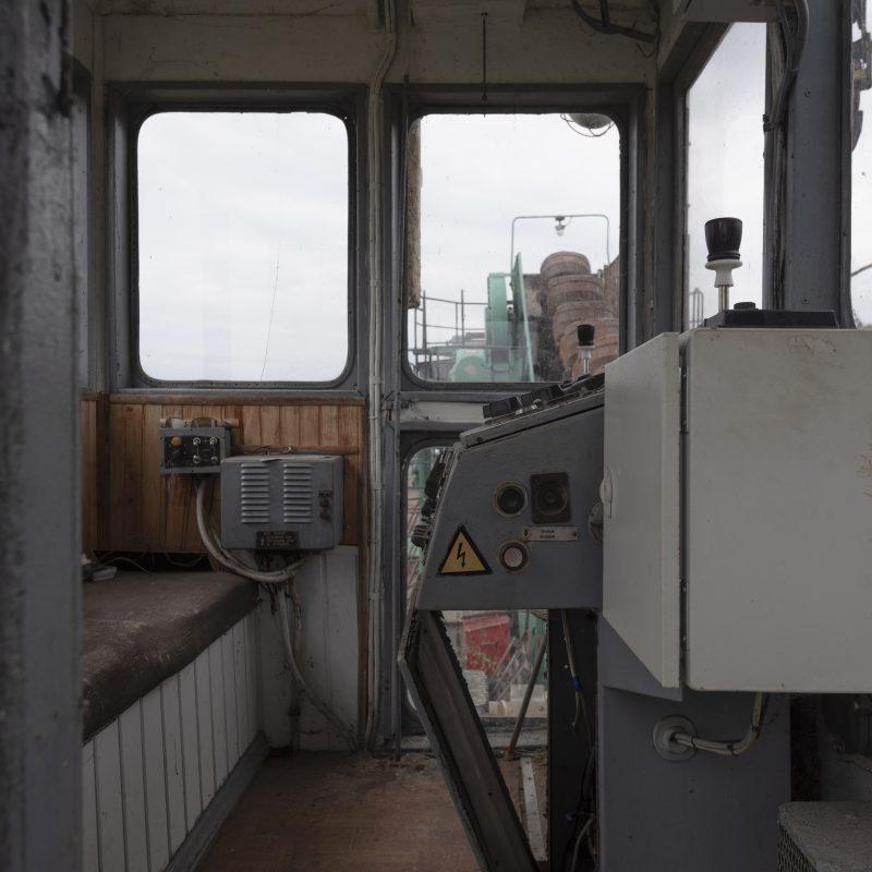in the control tower of the dredger Nemuno7